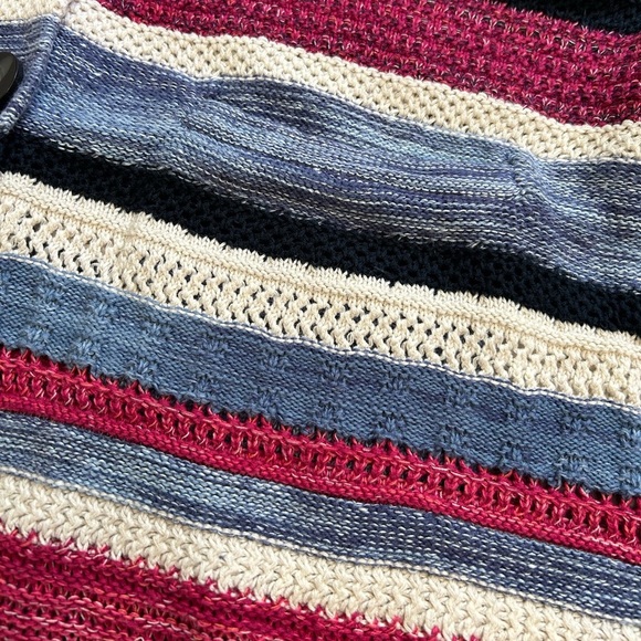 J. Jill Striped Button Front Knit Cardigan - Picture 5 of 9